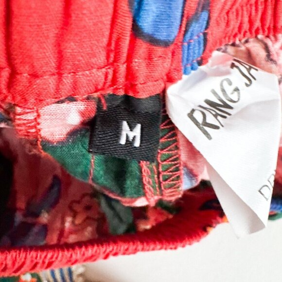 Wide Leg Multicolour Super Wide Leg Palazzo Floral Ethnic Style Pants M - Picture 12 of 12